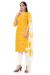 Picture of Radiant Cotton Yellow Straight Cut Salwar Kameez