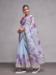 Picture of Splendid Organza Light Steel Blue Saree