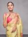 Picture of Classy Organza Light Yellow Saree