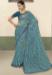 Picture of Beauteous Georgette Cadet Blue Saree