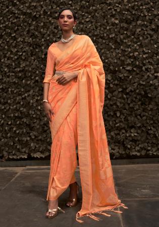 Picture of Good Looking Chiffon Sandy Brown Saree