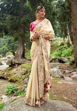 Picture of Magnificent Silk Tan Saree