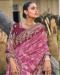 Picture of Pleasing Silk Pale Violet Red Saree