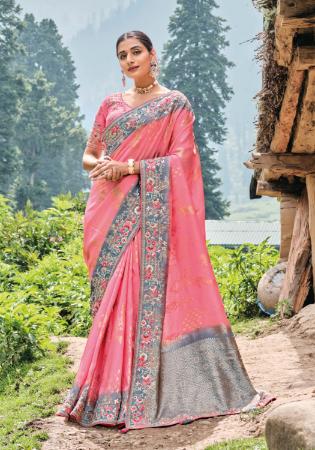 Picture of Amazing Silk Light Coral Saree