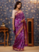 Picture of Comely Silk Purple Saree