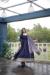 Picture of Exquisite Georgette Navy Blue Readymade Gown