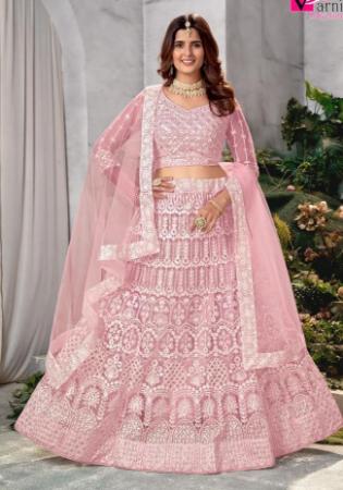 Picture of Statuesque Net Pink Lehenga Choli