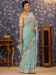 Picture of Statuesque Georgette Sky Blue Saree