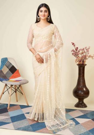 Picture of Admirable Net Beige Saree