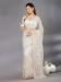 Picture of Shapely Georgette & Net White Smoke Saree