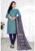 Picture of Silk Light Sea Green Straight Cut Salwar Kameez