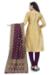 Picture of Silk Pale Golden Rod Straight Cut Salwar Kameez