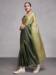 Picture of Magnificent Silk Dark Olive Green Saree