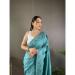 Picture of Alluring Silk Cadet Blue Saree