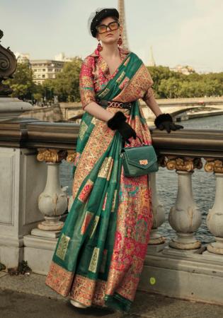 Picture of Taking Silk Sea Green Saree