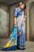 Picture of Delightful Crepe Light Steel Blue Saree