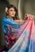 Picture of Admirable Crepe Light Steel Blue Saree