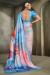 Picture of Admirable Crepe Light Steel Blue Saree