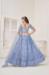 Picture of Charming Net Light Steel Blue Lehenga Choli