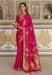 Picture of Good Looking Satin & Silk Dark Red Saree