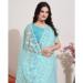 Picture of Alluring Silk Light Steel Blue Saree