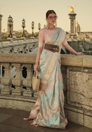 Picture of Sightly Silk Rosy Brown Saree