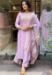 Picture of Statuesque Chiffon Plum Readymade Salwar Kameez