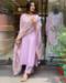 Picture of Statuesque Chiffon Plum Readymade Salwar Kameez