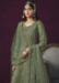 Picture of Graceful Net Forest Green Anarkali Salwar Kameez