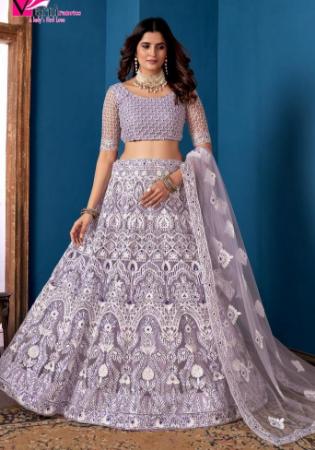 Picture of Ravishing Net Dark Grey Lehenga Choli