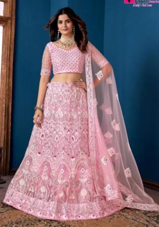 Picture of Classy Net Rosy Brown Lehenga Choli