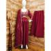 Picture of Well Formed Georgette Maroon Straight Cut Salwar Kameez