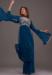 Picture of Georgette Navy Blue Straight Cut Salwar Kameez