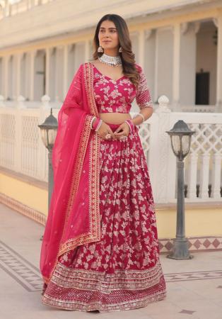 Picture of Marvelous Georgette Rosy Brown Lehenga Choli