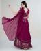 Picture of Amazing Georgette Purple Lehenga Sarees