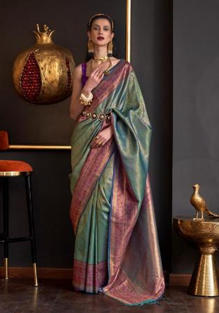 Picture of Elegant Silk Dim Gray Saree