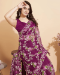 Picture of Statuesque Net Purple Saree