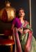 Picture of Alluring Silk Dark Olive Green Saree