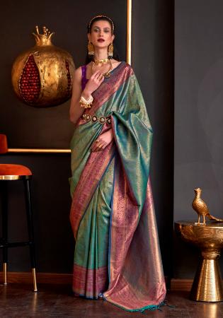 Picture of Gorgeous Silk Dim Gray Saree