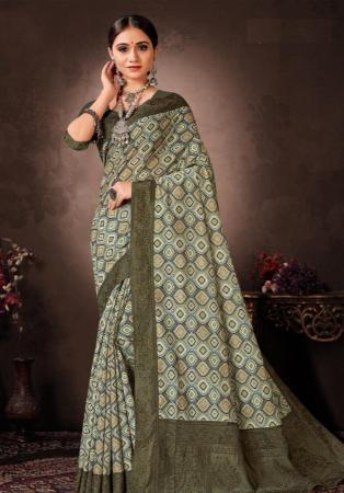 Picture of Classy Silk Dim Gray Saree