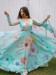 Picture of Superb Silk & Organza Cadet Blue Readymade Gown