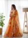 Picture of Silk & Organza Dark Golden Rod Readymade Gown