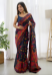 Picture of Good Looking Silk Navy Blue Saree