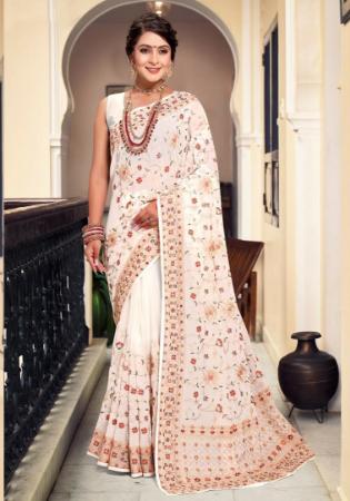 Picture of Superb Georgette Old Lace Saree