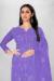 Picture of Organza Medium Purple Straight Cut Salwar Kameez