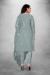 Picture of Organza Slate Grey Straight Cut Salwar Kameez