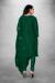 Picture of Organza Dark Green Straight Cut Salwar Kameez