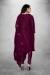 Picture of Superb Organza Maroon Straight Cut Salwar Kameez