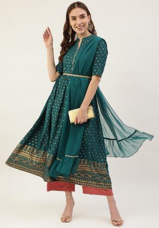 Picture of Statuesque Crepe Midnight Blue Kurtis & Tunic