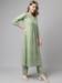 Picture of Cotton Dark Sea Green Readymade Salwar Kameez